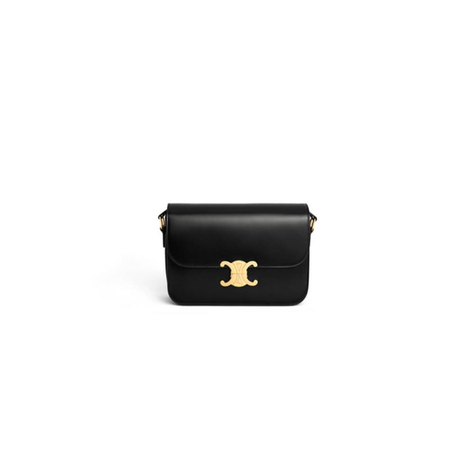Ce**e classique triomphe bag in shiny calfskin(high-end grade)
