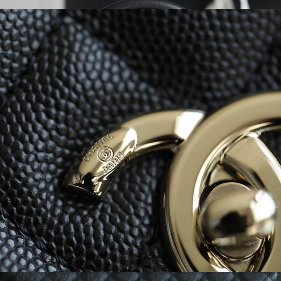 Ch*el large flap bag with top handle(high-end grade)