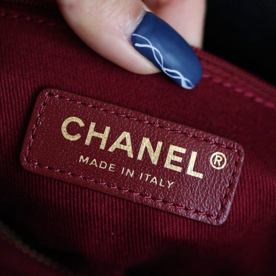 Ch*el large flap bag with top handle(high-end grade)