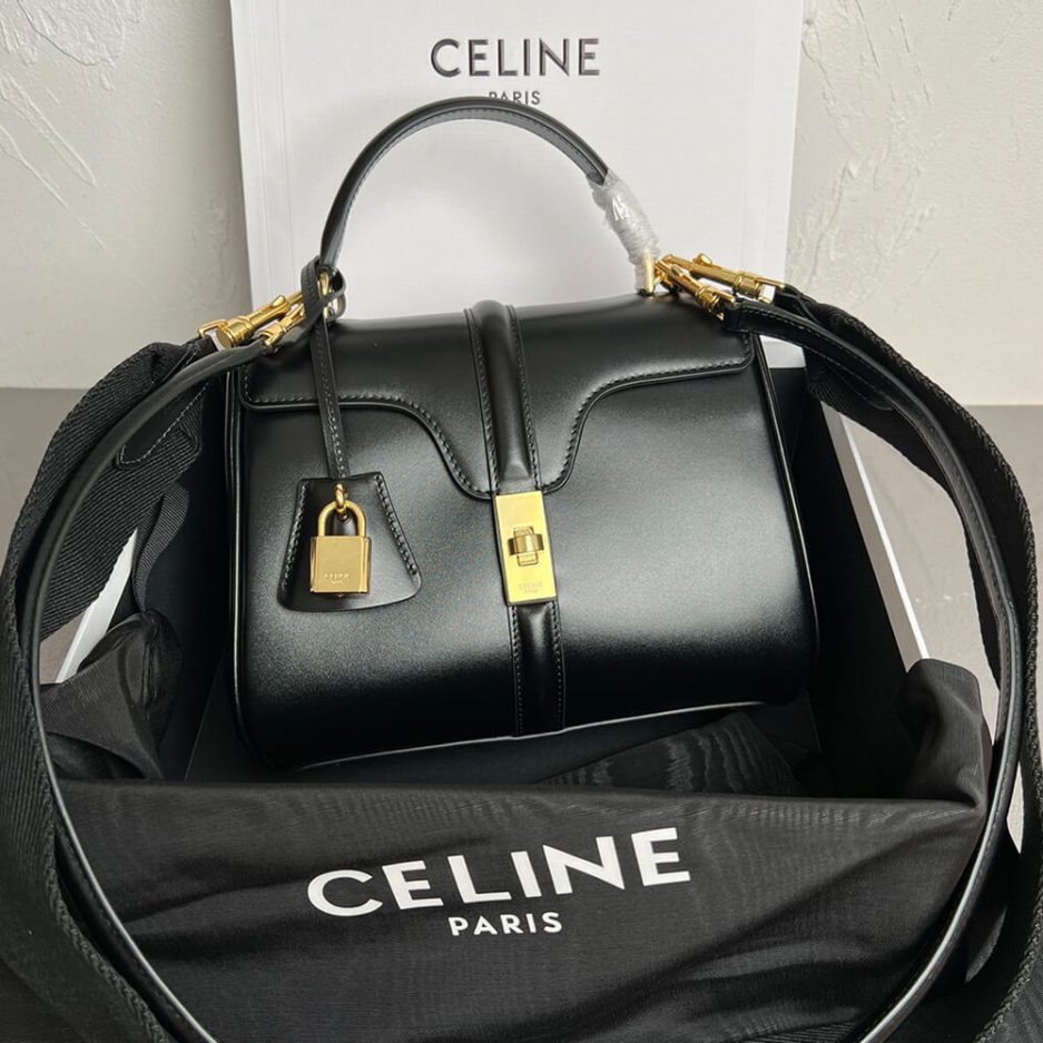 Ce**e small 16 bag in satinated calfskin(high-end grade)